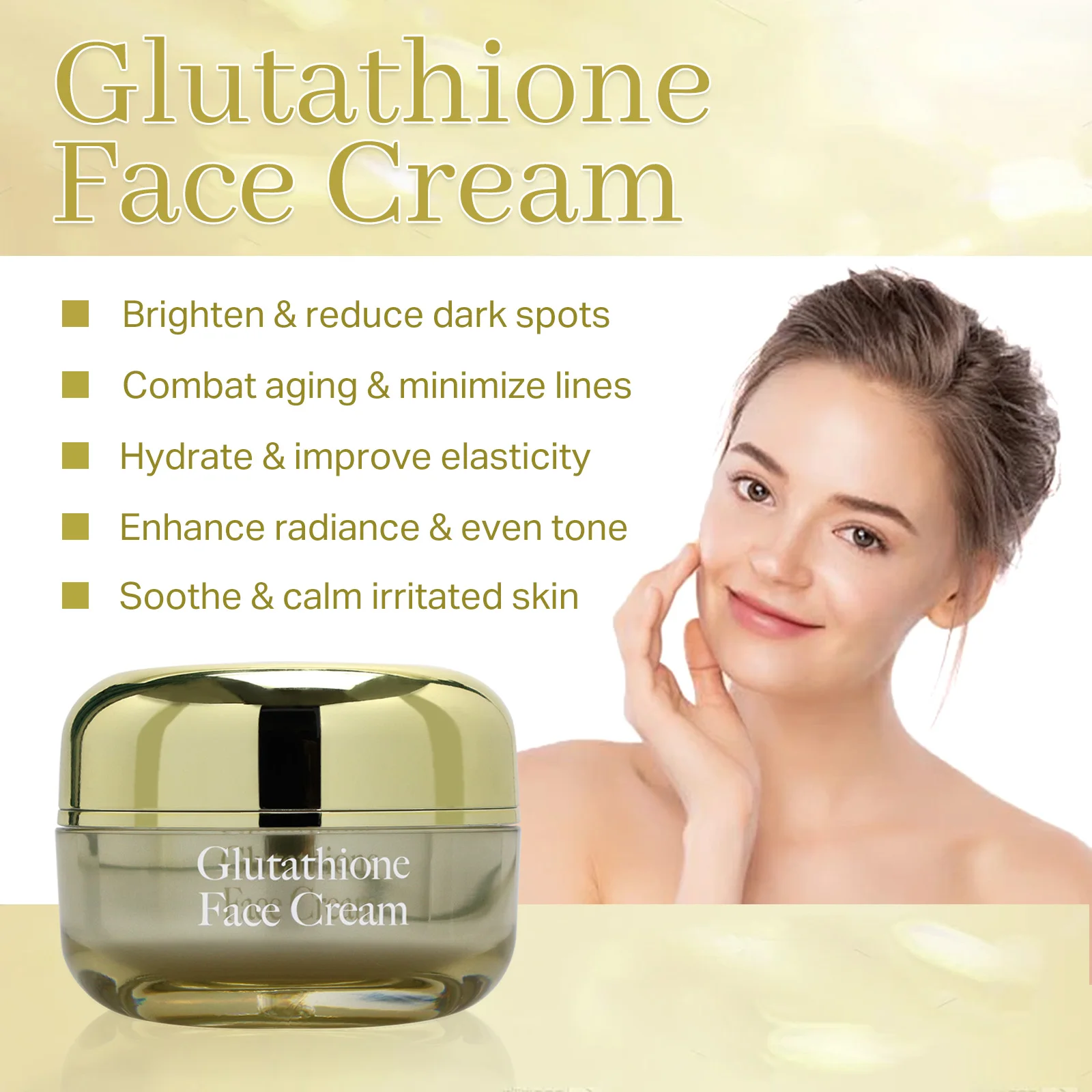 glutathione peptide subcutaneous Glamveda Glutathione Brightening Face Cream All Skin Type: Buy tube of 50.0  gm Cream at best price in India main image 0
