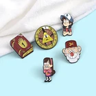 Friends Among Us Character Anime Lapel Pins Funny Cartoon Mummy Clown Monster Customs Hard Enamel Pins For Kid Friends