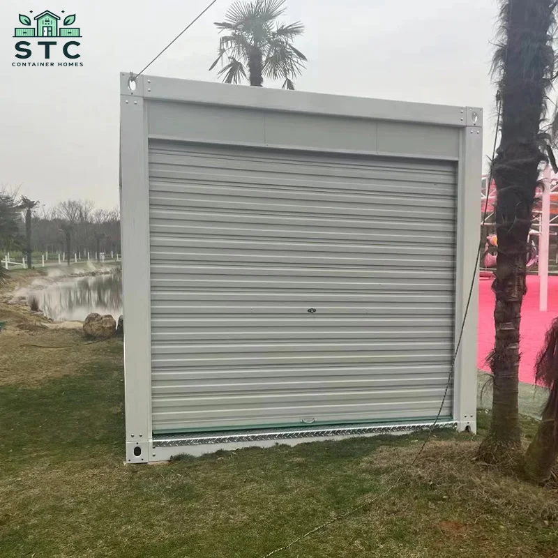 20 40 Foot Detachable Prefabricated Office Container Homes Movable Prefab Container Flat Pack House with Garage