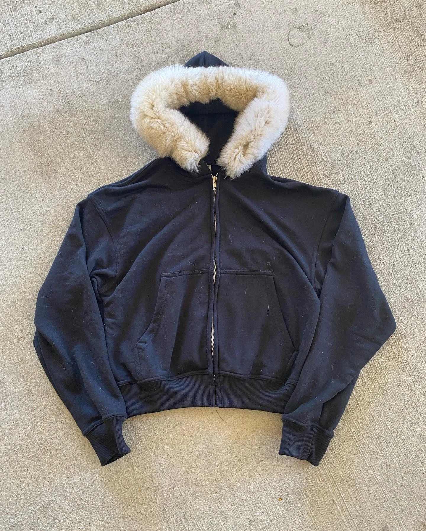 Hoddie Manufacturer Custom Designer Heavy Cotton 400 GSM Thick Heavyweight Boxy Cotton Fur Blank Zip up Jackets Hoodie for Men gallery 2