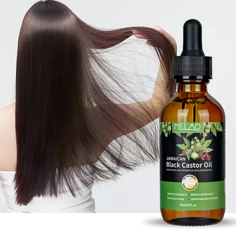 Customized Organic Pure Cold Pressed and Hexane Free Raw Vietnamese Hair Natural Eyelashes Hair Growth Castor Oil for Black Hair
