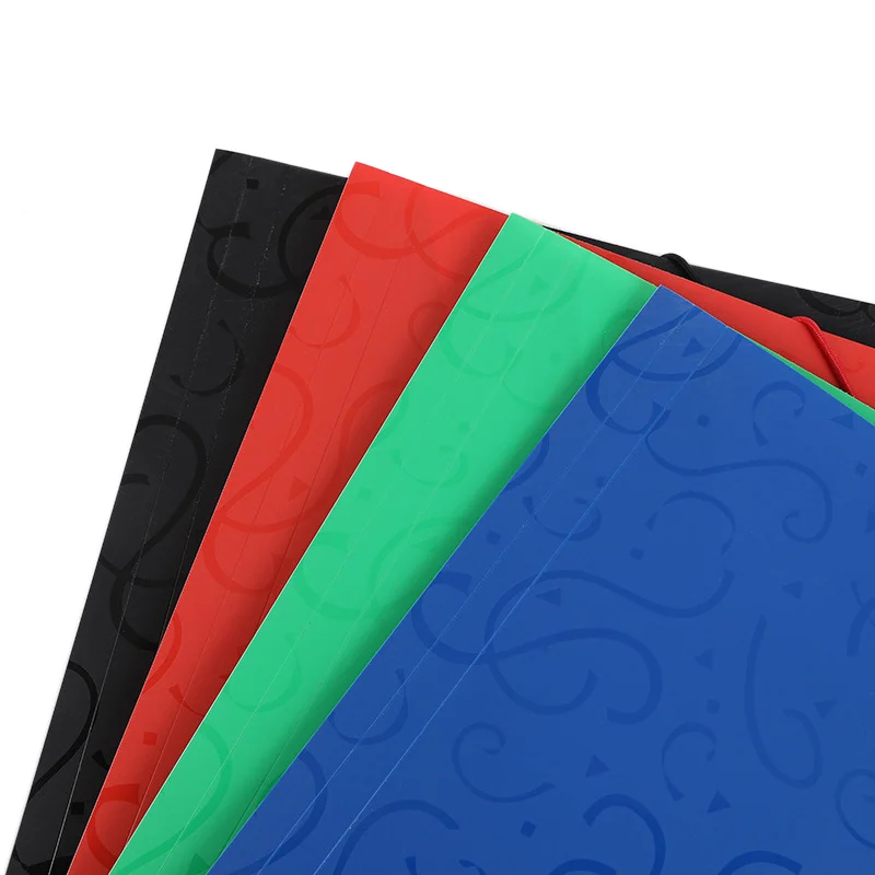 Document A4 Decorative File Folder Plastic File Folder A5 Custom Printing Document File Folder With Elastic Straps