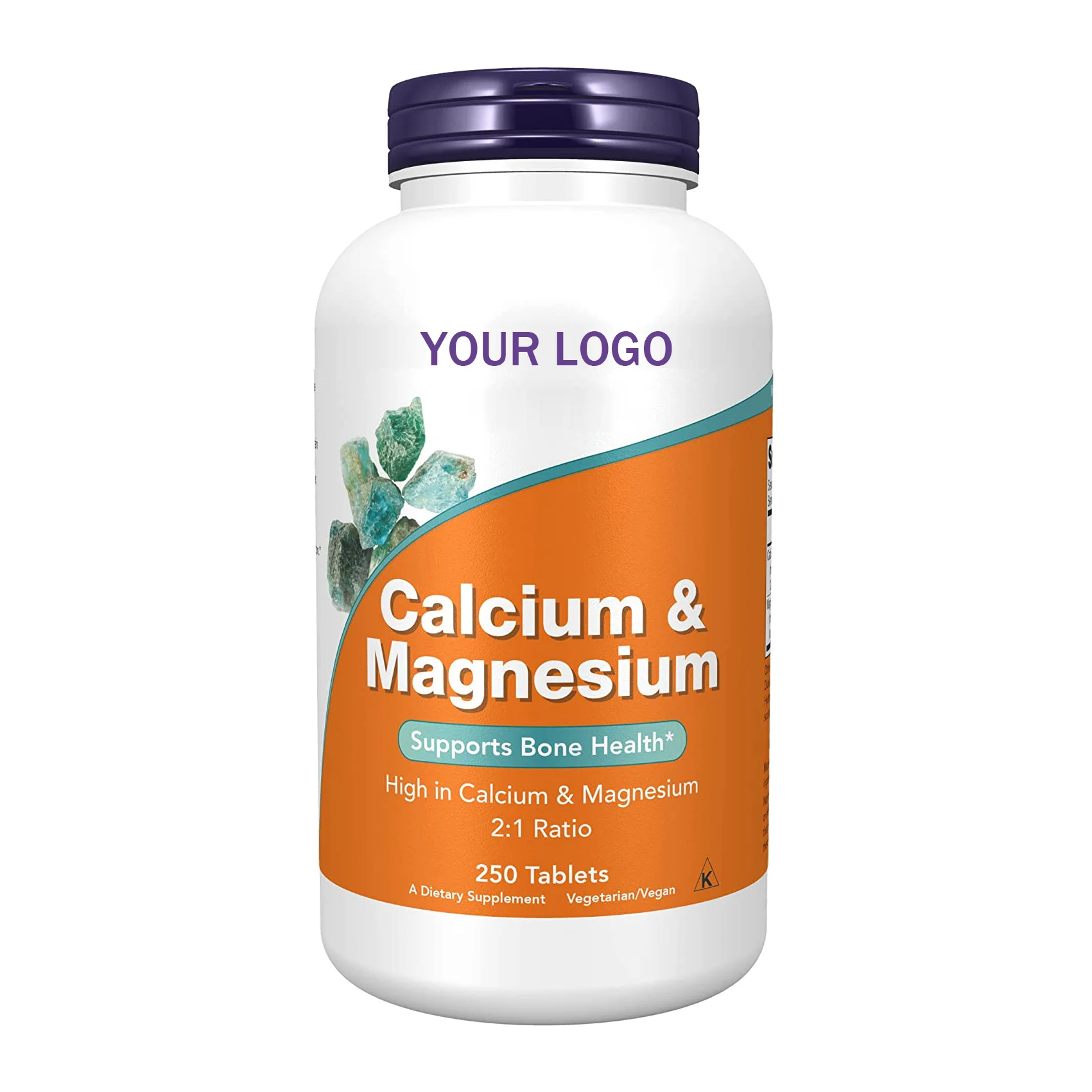Private label Natural High Potency Calcium & Magnesium Supports Bone Health soft capsule gummies  protect teeth strong your body