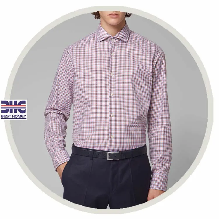 camisa xadrez rosa masculina