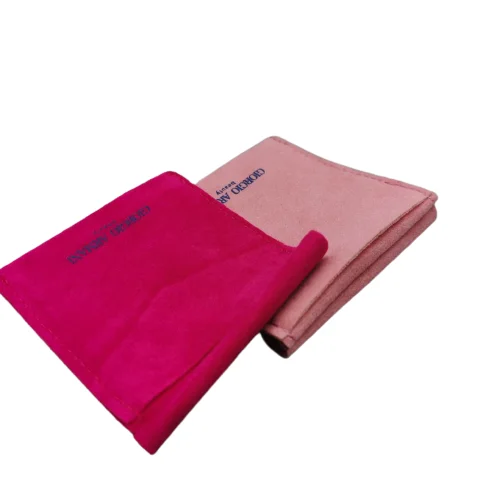 Custom Logo Printed Velvet Envelope Flap Gift Velvet Pouches Luxury Jewelry Velvet Envelope Bag