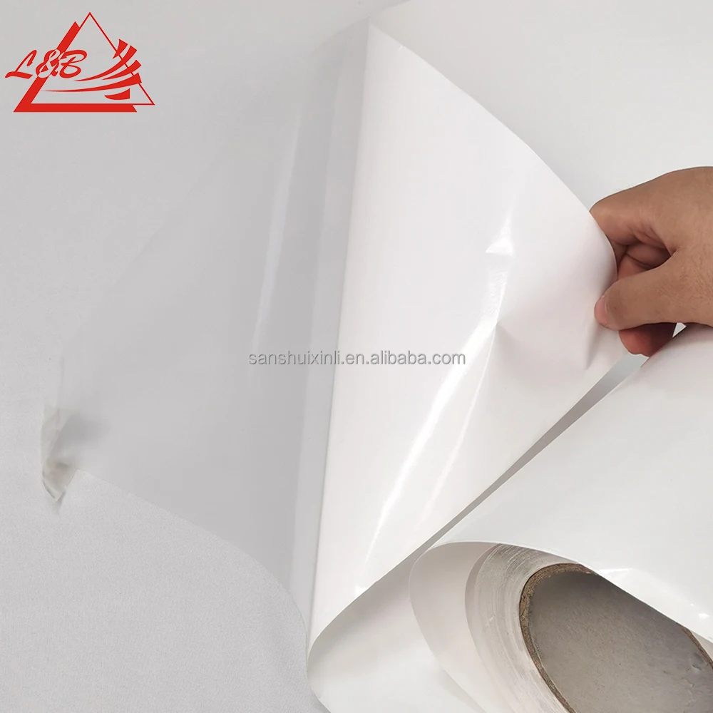 L & B Eco 용매 인쇄할 수 있는 높은 투명한 명확한 자동 접착 Pvc 비닐 Rolls 주문 비닐 표시,차 스티커 ...