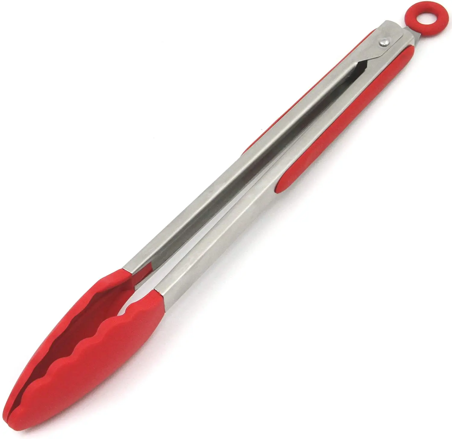 Wholesale Kitchen Cooking Tongs Set With Heat-Resistant Silicone Tips Customized Tongs Stainless Steel Kitchen BBQ Grill Clamps manufacture