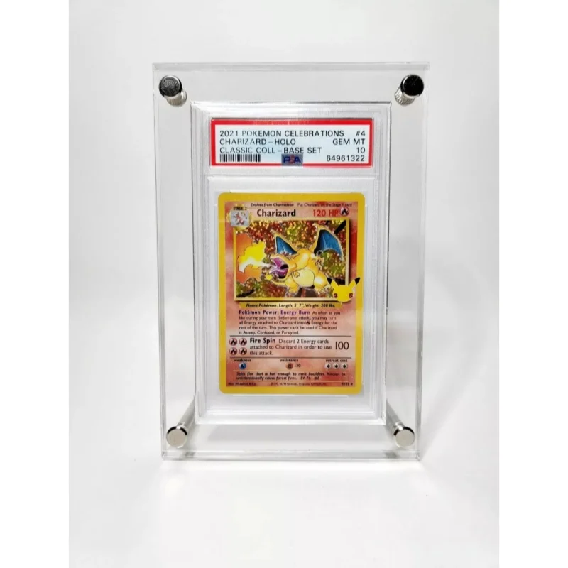 Pokemon Extended Art Display Case Magnetic Trading Card Picture Photo Frame  Full Art Trainer Custom Pokemon Display Case