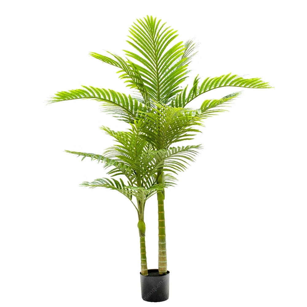hot garden decorative hawaii artificial kentia palm silk tree