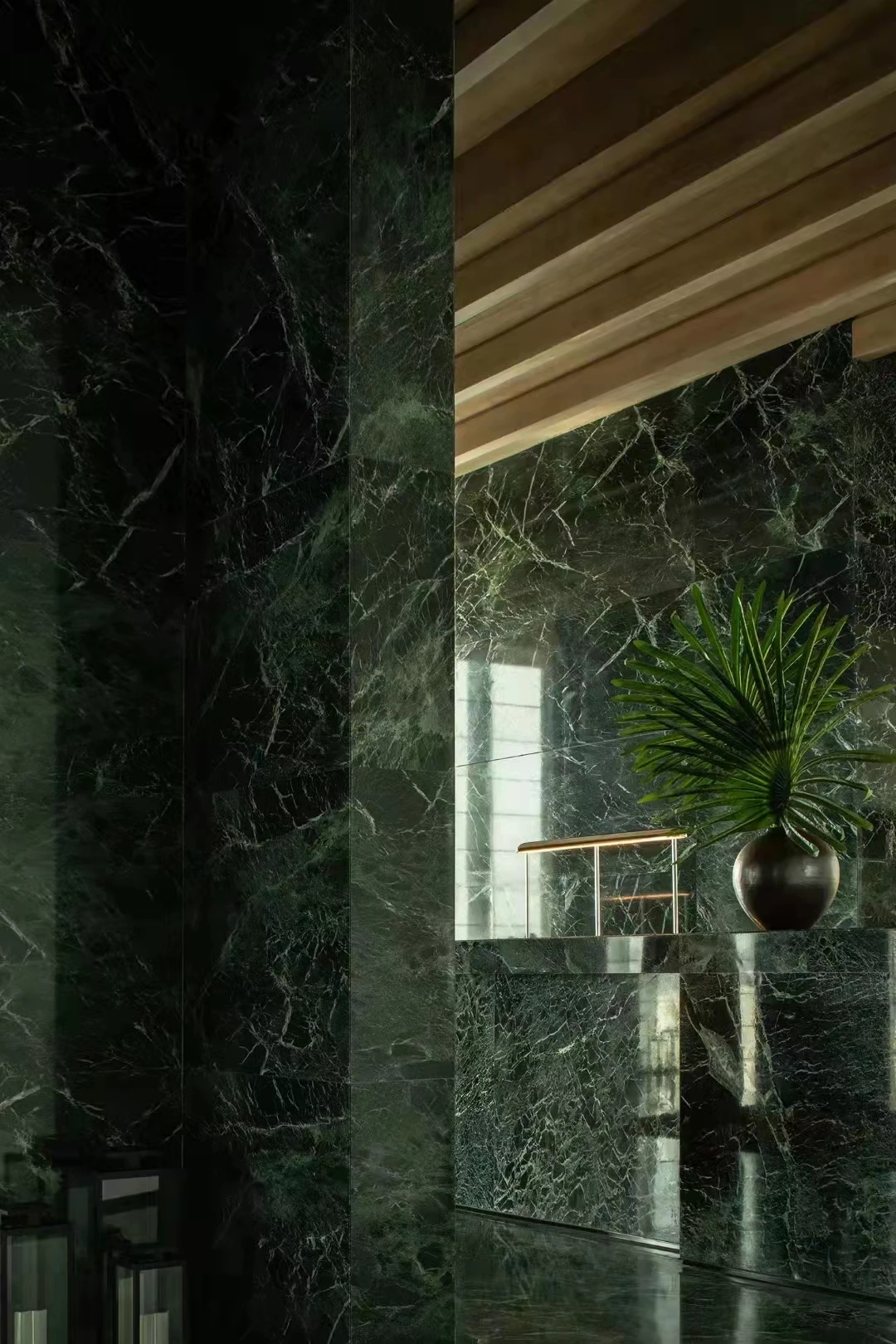 Wholesale Popular Green Marble Italy Classical Green Marble with White Veins