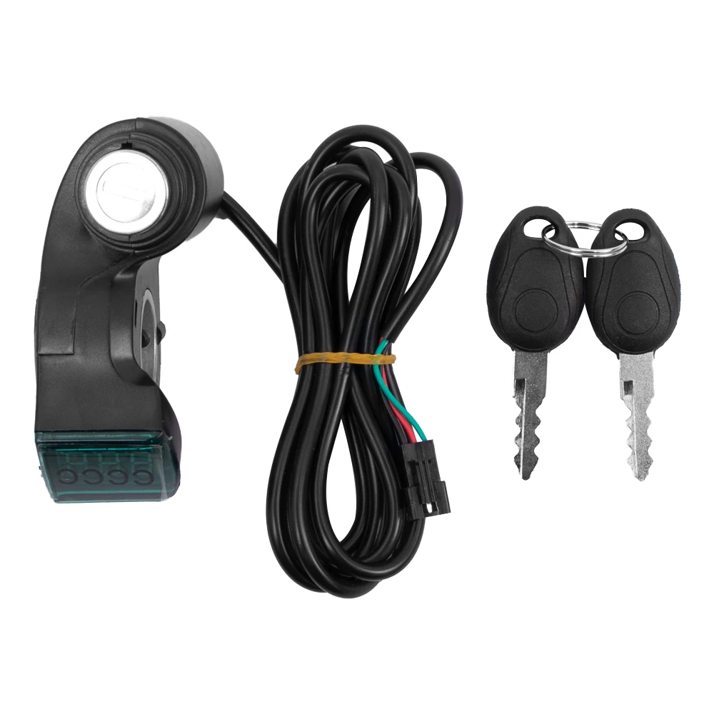 Power Key Voltemeter Key Lock Thumb Throttle Voltmeter Digital Voltage Display Switch Power for ZERO 8X 10X 11X Electric Scooter