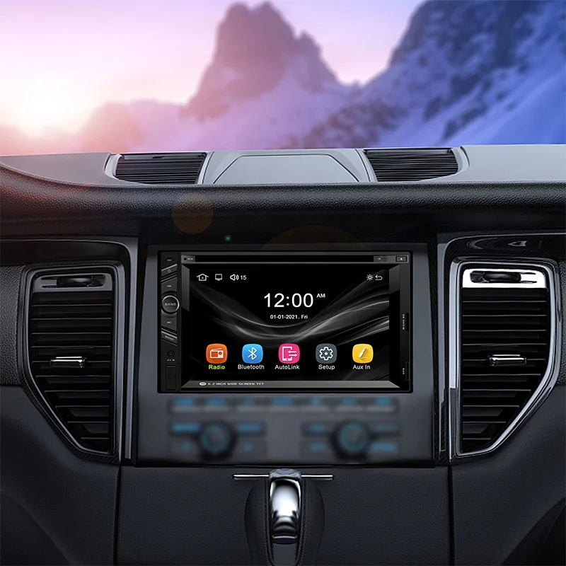 High Quality Linux System Car DVD CD VCD Player Auto Radio FM AM RDS Receiver with BT Capacitance IPS Touch Scree
