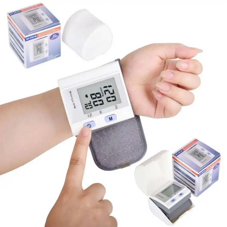 Как правильно одевать тонометр на запястье фото Automatic Wrist Sphygmomanometer Lcd Digital Display Medical Household Use Blood