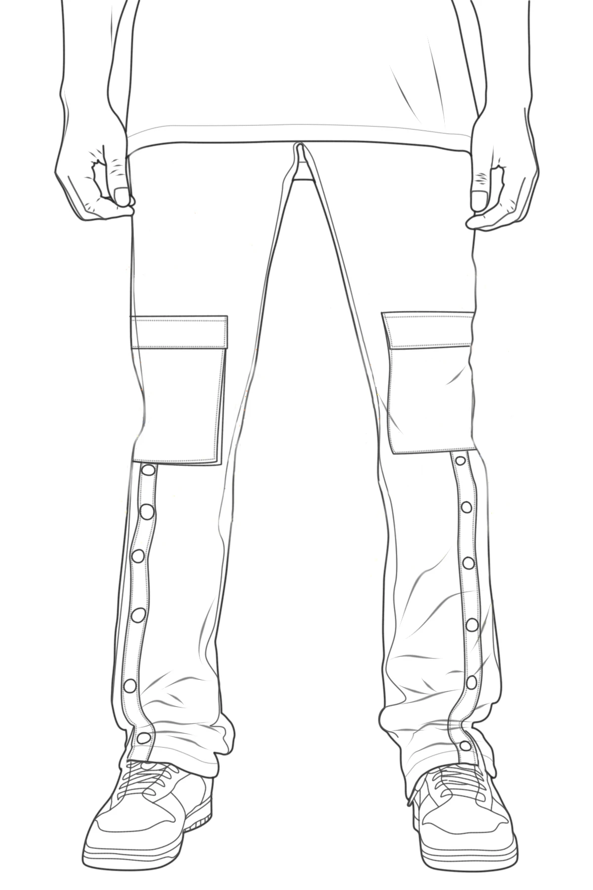 Custom Wholesale Factory Direct Men's Casual Fashion Vintage Single Item Foot Slit Pocket Washed Slim Skinny Jeans