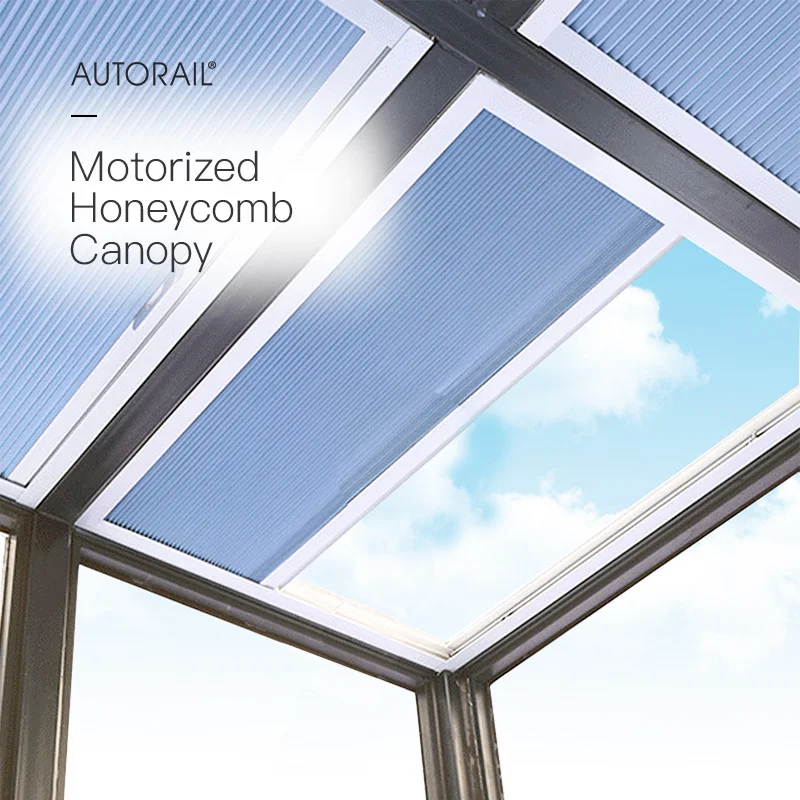 Persian Window Curtain Design Automatic Honeycomb Skylight  Blinds