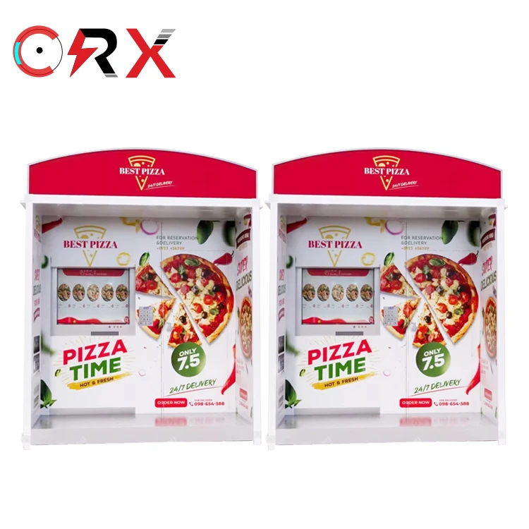 Factory Direct Vending Machines Fast Food Distributeur Pizza Qr Code Outdoor Kiosk Pizza Vending Machine