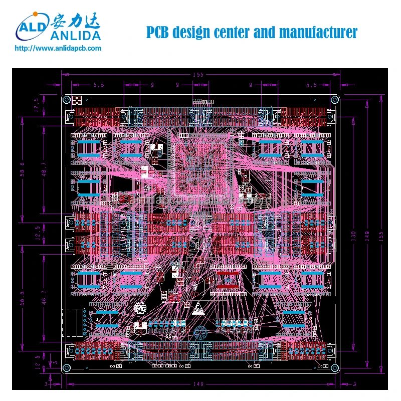 1-60 слоев pcb pcba платы в
