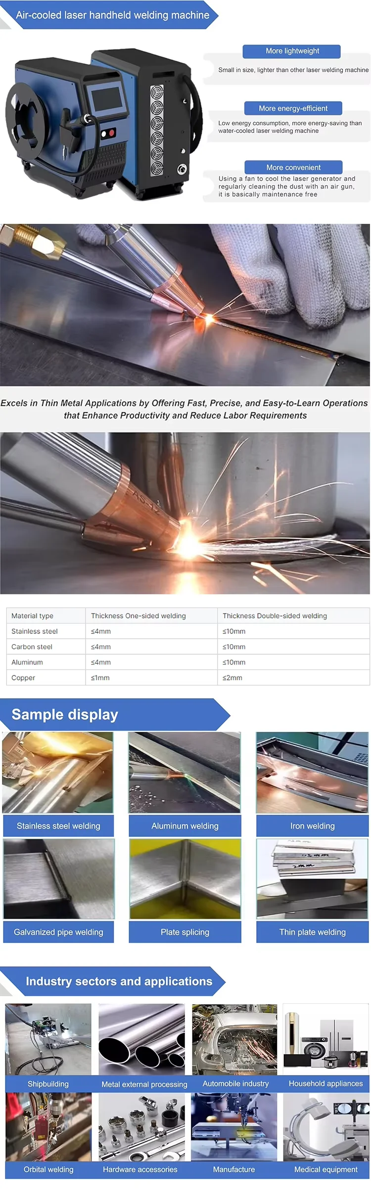 Best Quality 4 in 1 Cnc Handheld Metal Laser Welding Machine 1500w 2000w