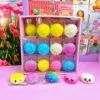 Color expression steamed stuffed bun slow rebound pendant, 24 pc