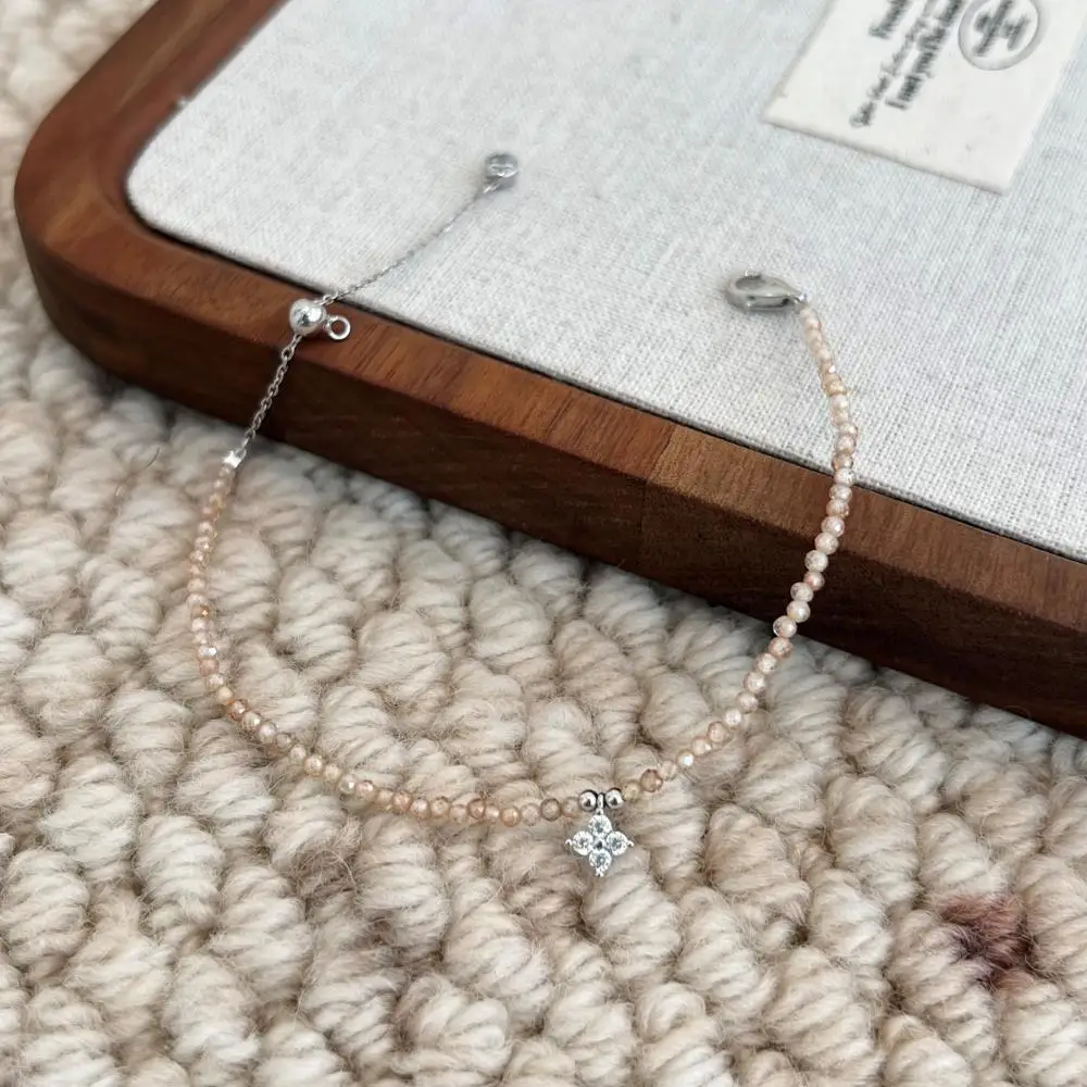 KAKODIY Thin Star Zircon Women's Bracelet 925 Sterling Silver Jewelry Bead Chain Bracelet detail 5