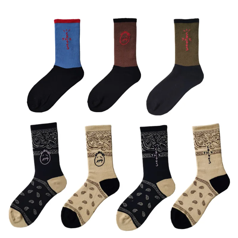 Wholesale Af1 Grimace Dunksb High Band Aj6 Cashew Floral Socks Men And ...