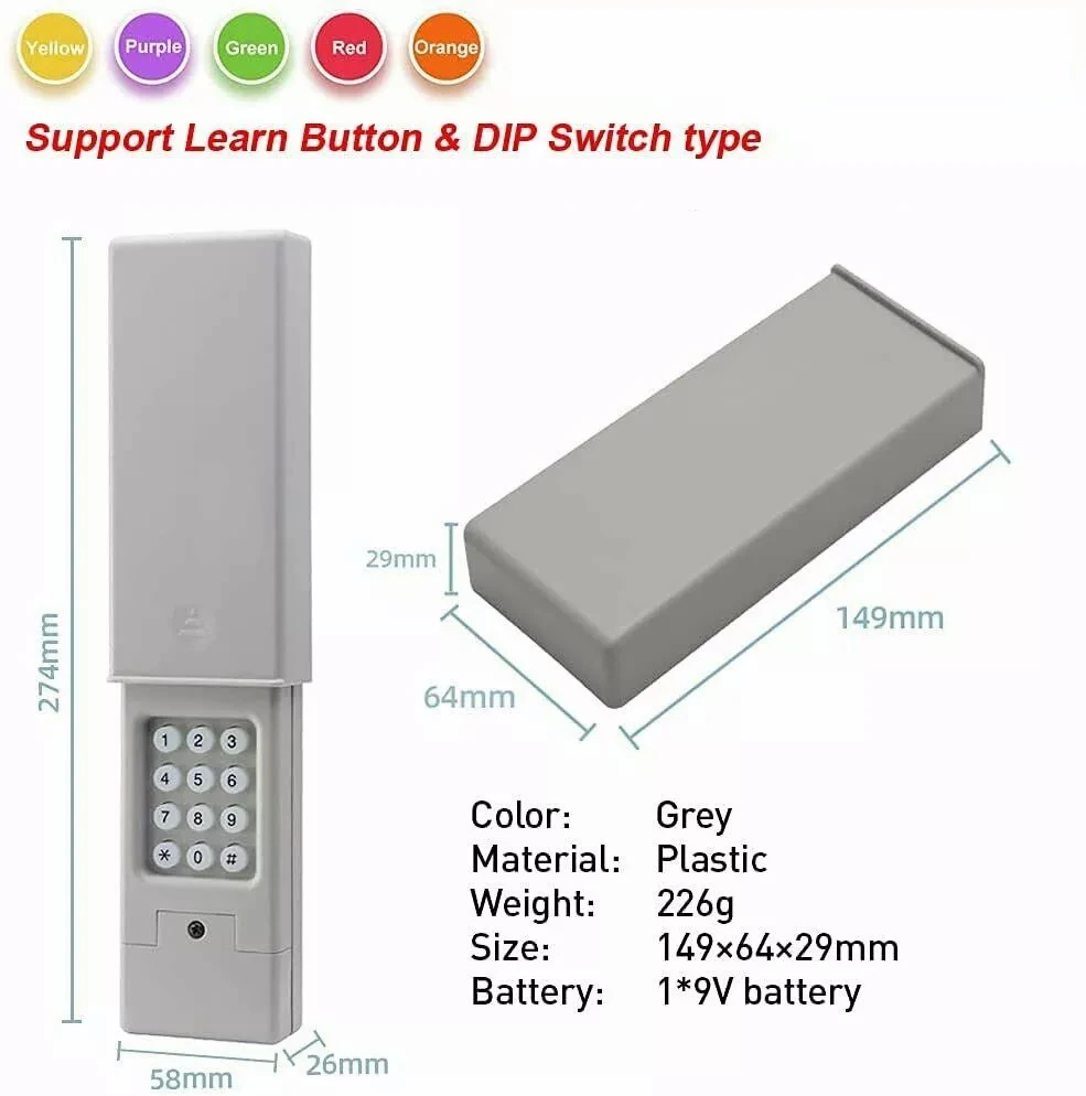 3-канальная гаражная клавиатура заменяет 878MAX 377LM 877LM 376LM 977LM подходит для открывания гаражных ворот с 1993 315/390 м