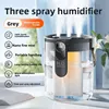 Gray-three-mouthed-usb charging and plug-in dual use