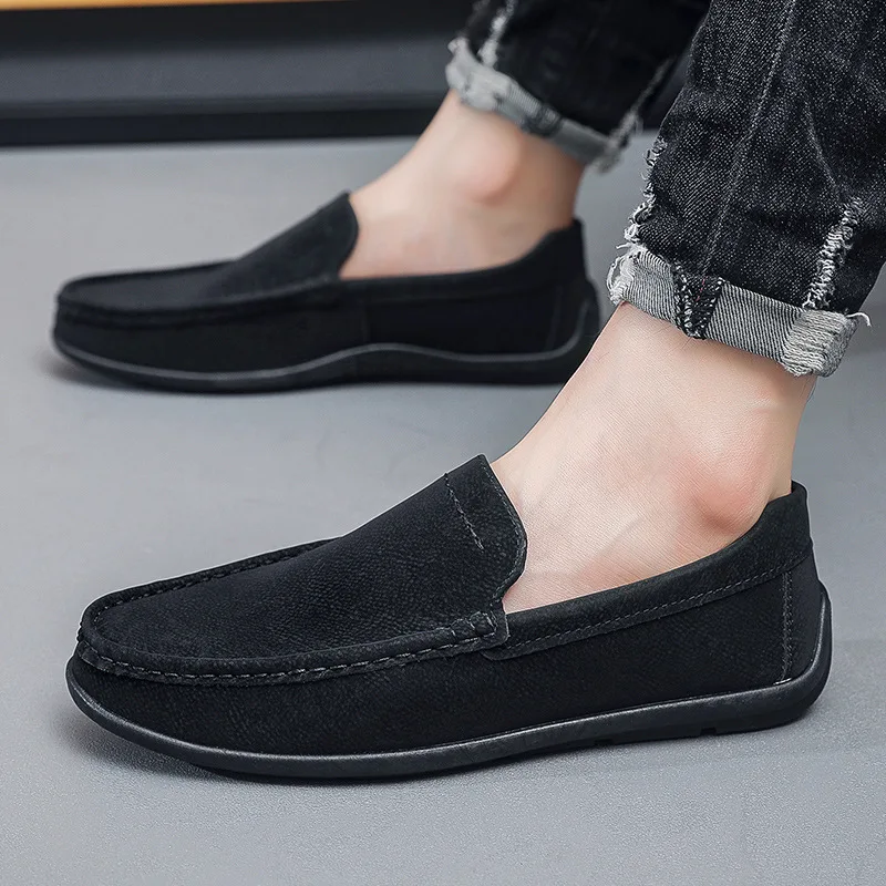Smart Men's Suede Leather Loafers Stylish Comfortable