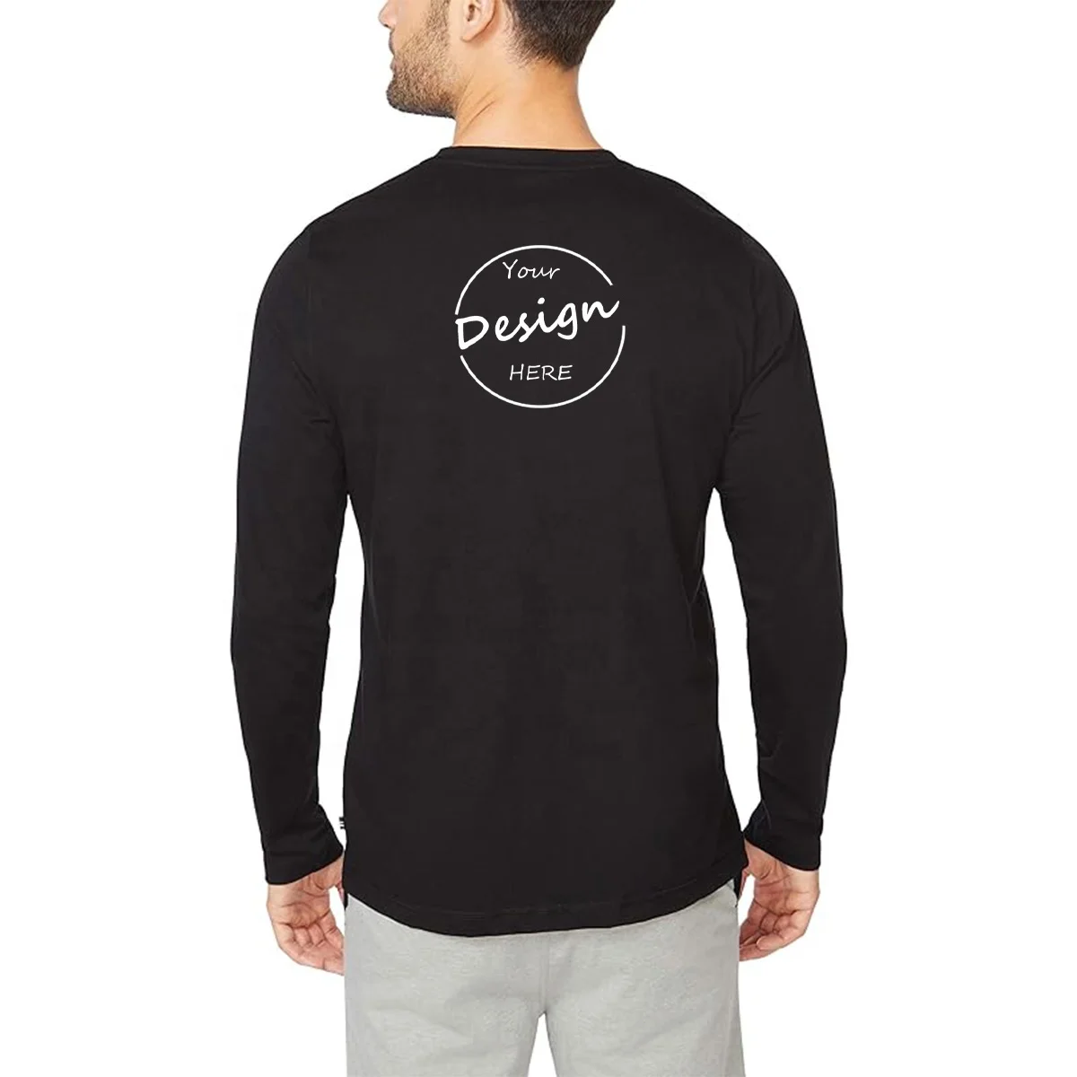 JL1107A Men’s Henley Shirts Causal Heavyweight Comfortable Shirt Long Sleeve Button up T-shirt Tops for Men