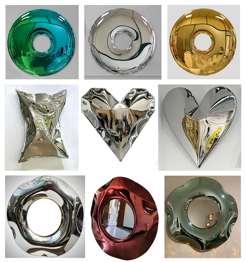Modern Luxury Home Decor - Handmade Metal Wall Sculptures - High-End Metal And Glass Decor