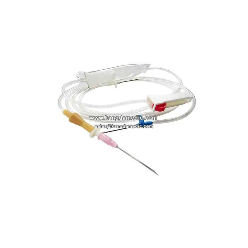 
Manufacturer disposable with hypodermic needle blood transfusion giving set for hospital 