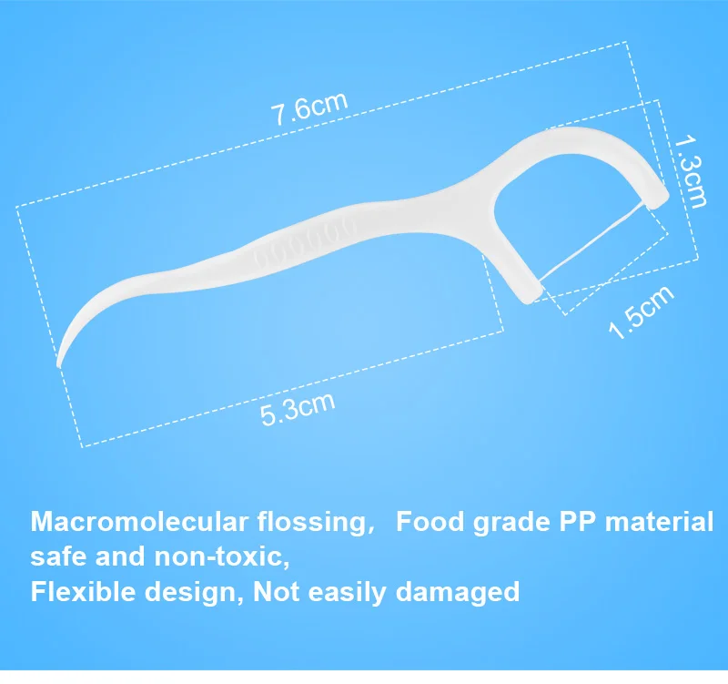 Toothpick Dental Flosser Picks Disposable Oral Dental Flosser Oral ...