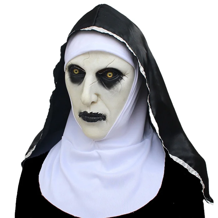 Hot sale Halloween horror scary latex mask with headscarf cosplay masks