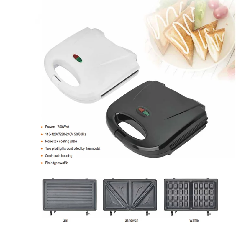 Wholesale 4 Inches Portable Small Grill Omelet Waffle Maker Electric