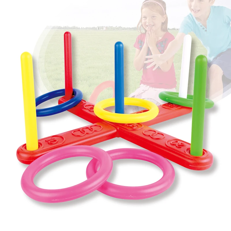 Plastic Ring Toss Game Outdoor Activity Excercise Sport for Family Children 