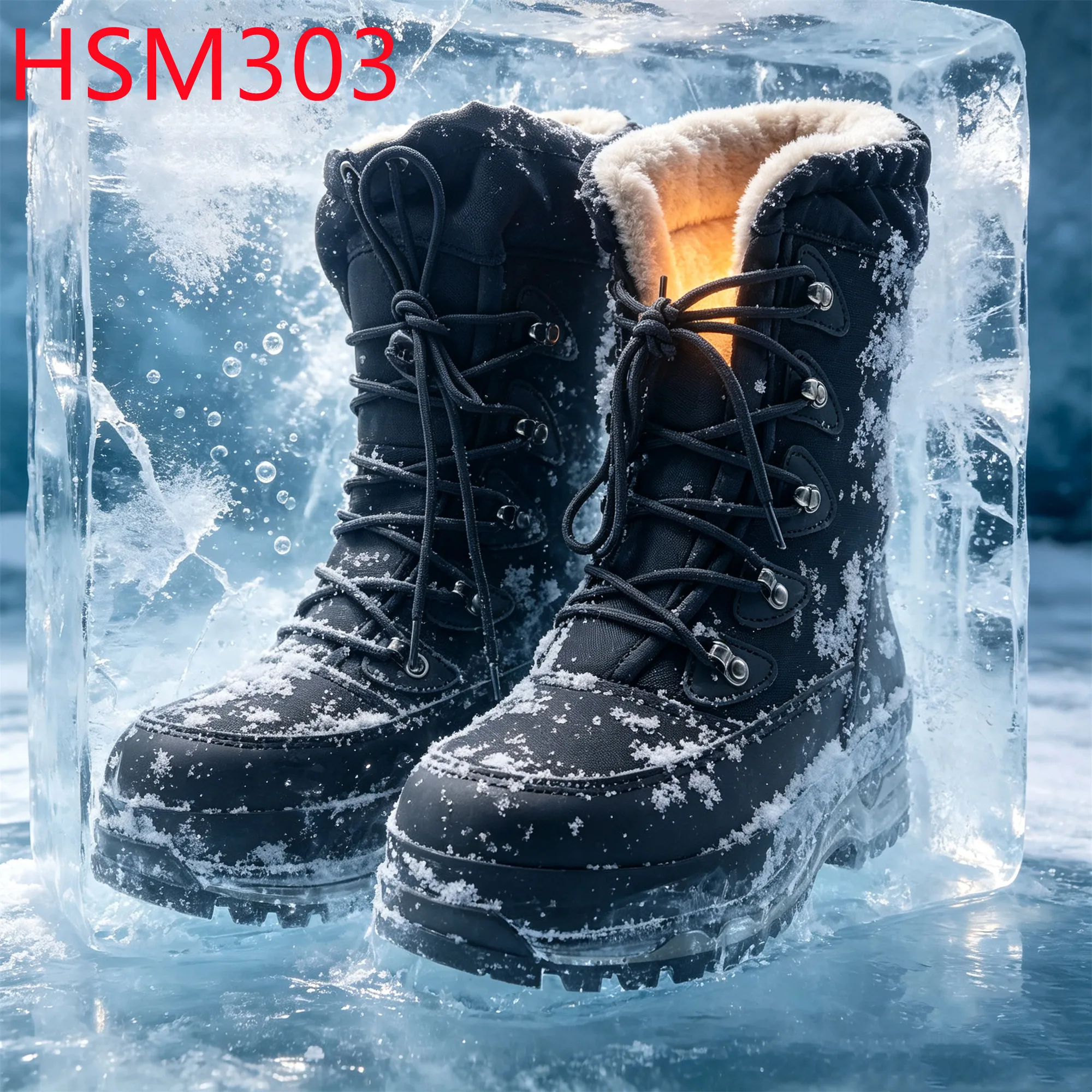 HY,glacier Training Removable Real Wool Lining Tactical Gear Boots Anti-cold Minus 55 Degrees Boots with Waterproof Sock HSM303