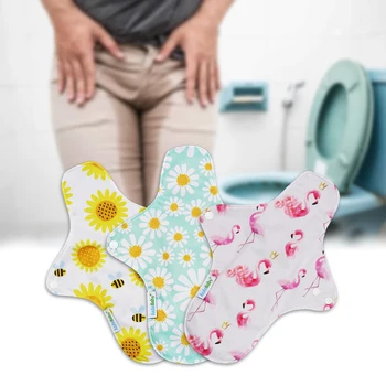 Cloth Menstrual Nappy Sanitary Pad Removable Washable Reusable Low Price Oem Customized Print Convenient Comfortable