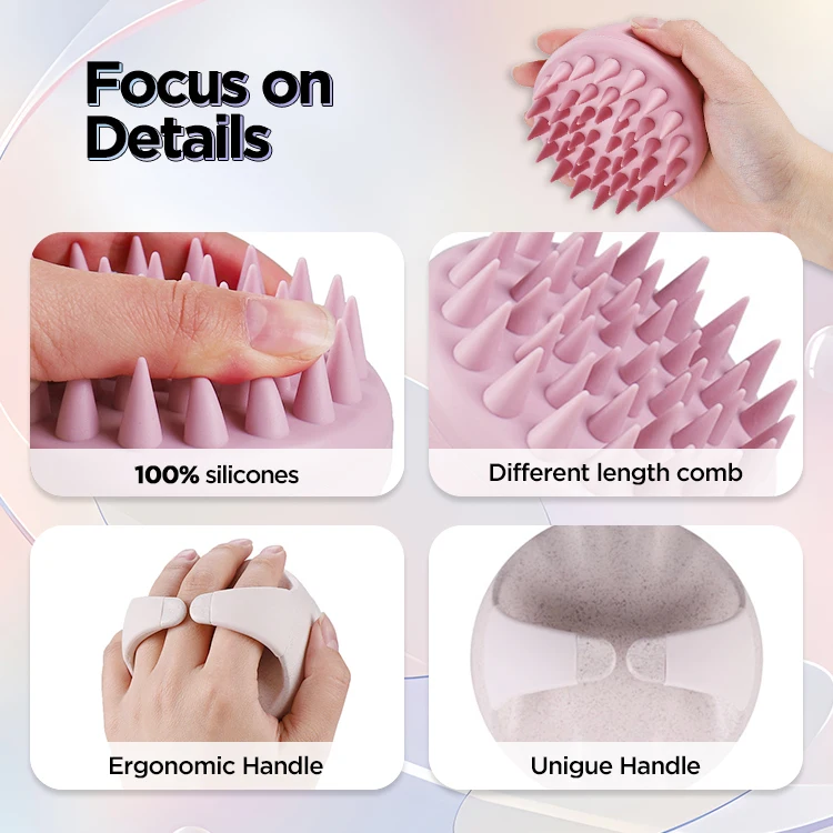 Оптовая продажа с завода, массажер для волос и кожи головы, щетка для шампуня, щетка для душа, скребок для роста волос