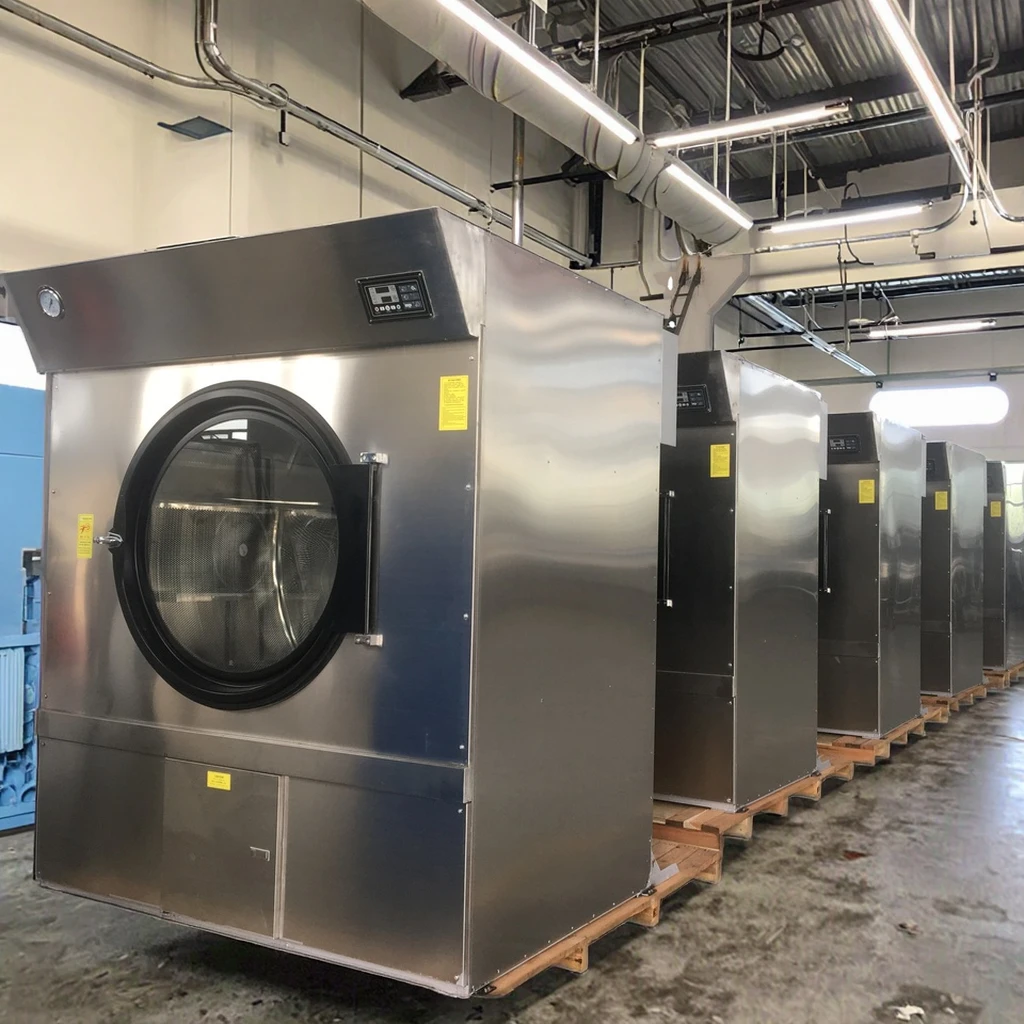 Коммерческая промышленная Автоматическая сушильная машина емкость 200 кг корпус из нержавеющей стали 220 В гостиничная Больничная сушилка для белья
