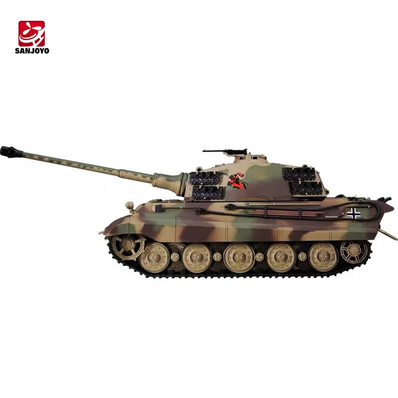 Heng Long RC Tank for Adults 1:16 2.4ghz German Tiger King Henschel Remote  Control Tank Model (320-Degree Rotating Turret) RC Tanks That Shoots