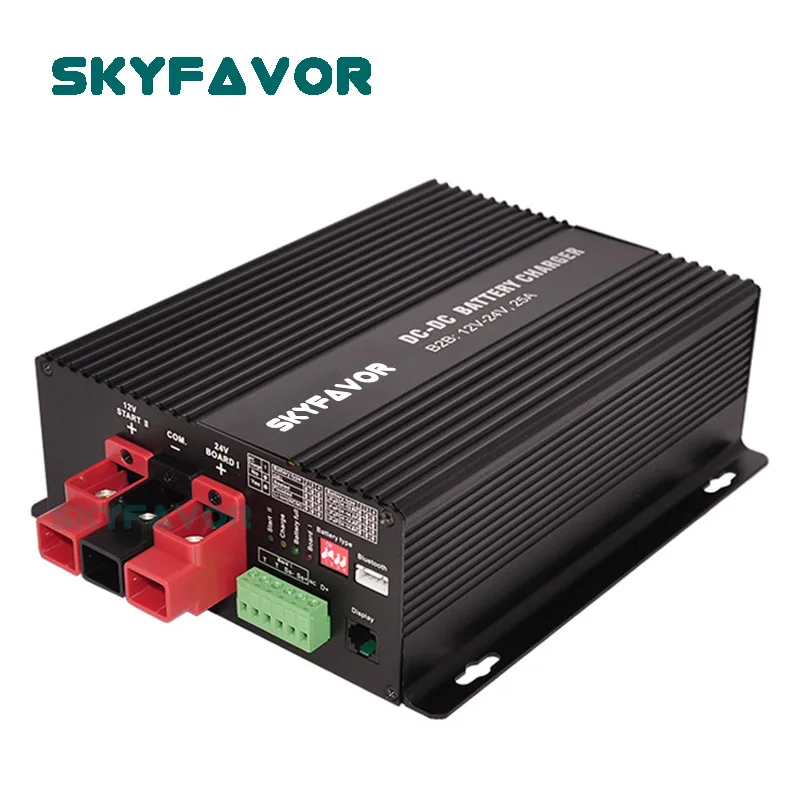 Multi Function 24V to 12V DC DC Battery Charger 12V 50A MPPT Solar and 12V 60A Fast on Board  Trailer Yacht RV Battery Charger