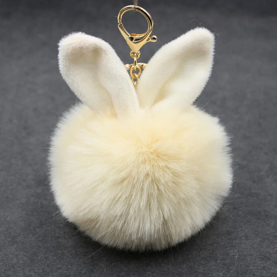 Rabbit Fur Wholesale Cute Keyring Luxury Plush POM POM Ball Keyring Bag  Charm Fur Keychain Cute Animal Paws Fur Ball Key Chain - China POM POM  Keychain and Puff Ball Keychain price
