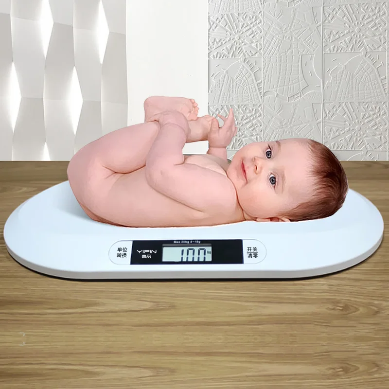 Smart 20KG Digital Weight Baby Scale Infant Electronic Weighing Device ABS Material Battery-Powered 30kg Maximum Weight Digital