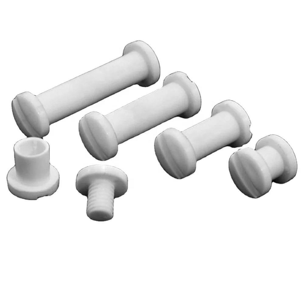 White Black Plastic Snap Clips & Chicago Screws for Book Binding