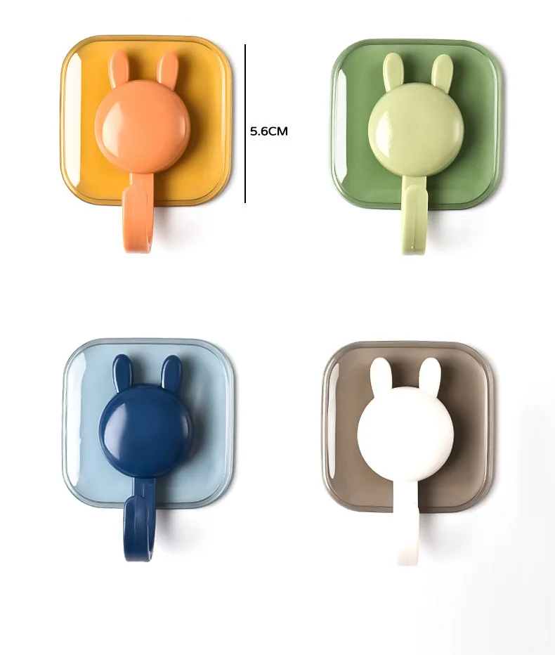 New kitchen wall non-punching non-trace novelty hooks strong viscose door wall hanging non-nail big sticky novelty hooks details