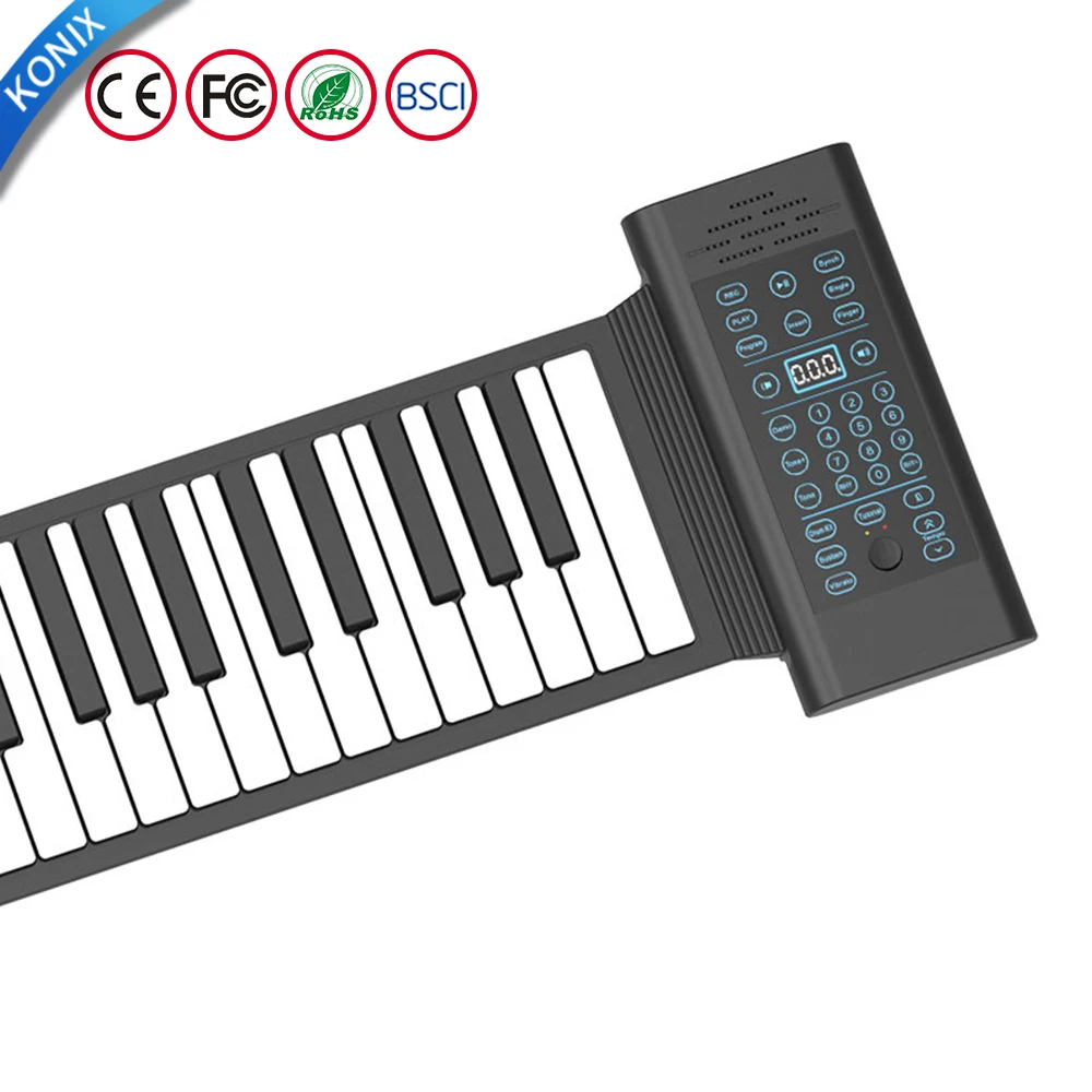 ハンドロールアップキーボードミニピアノ音楽玩具88キーデジタル