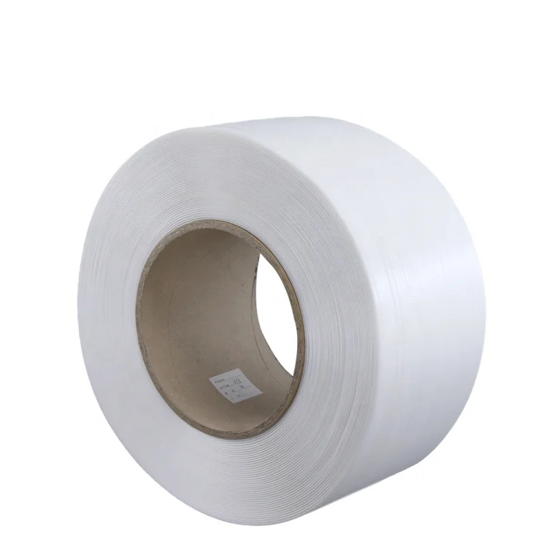 Custom High Strength 12mm Polypropylene Strapping Band  Embossed Plastic Strap Roll Print Logo Packing Strap for Logistics