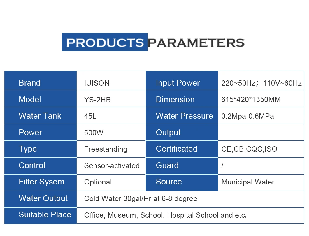 Large Output Capacity Freestanding Water Cooler Instant Cooling System Cold Water Dispenser Faucet Dispensador De Agua manufacture