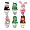 Brown bear, panda, unicorn, rabbit, frog, dinosaur, 6-piece set