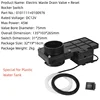 Vanne de vidange électrique 12V pour réservoir d'eau en acier plastifié